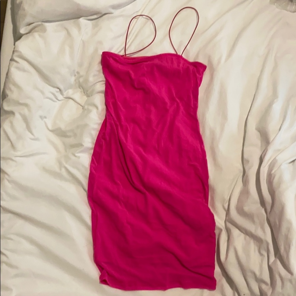 Forever 21 magenta spaghetti strap dress